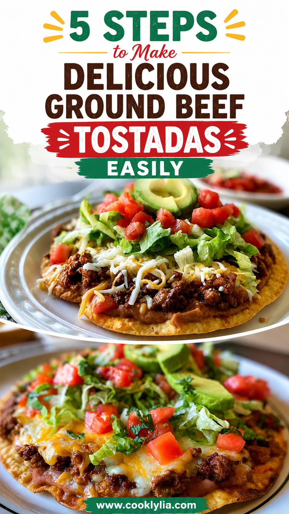 Easy Ground Beef Tostada Recipe