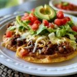 Easy Ground Beef Tostada Recipe