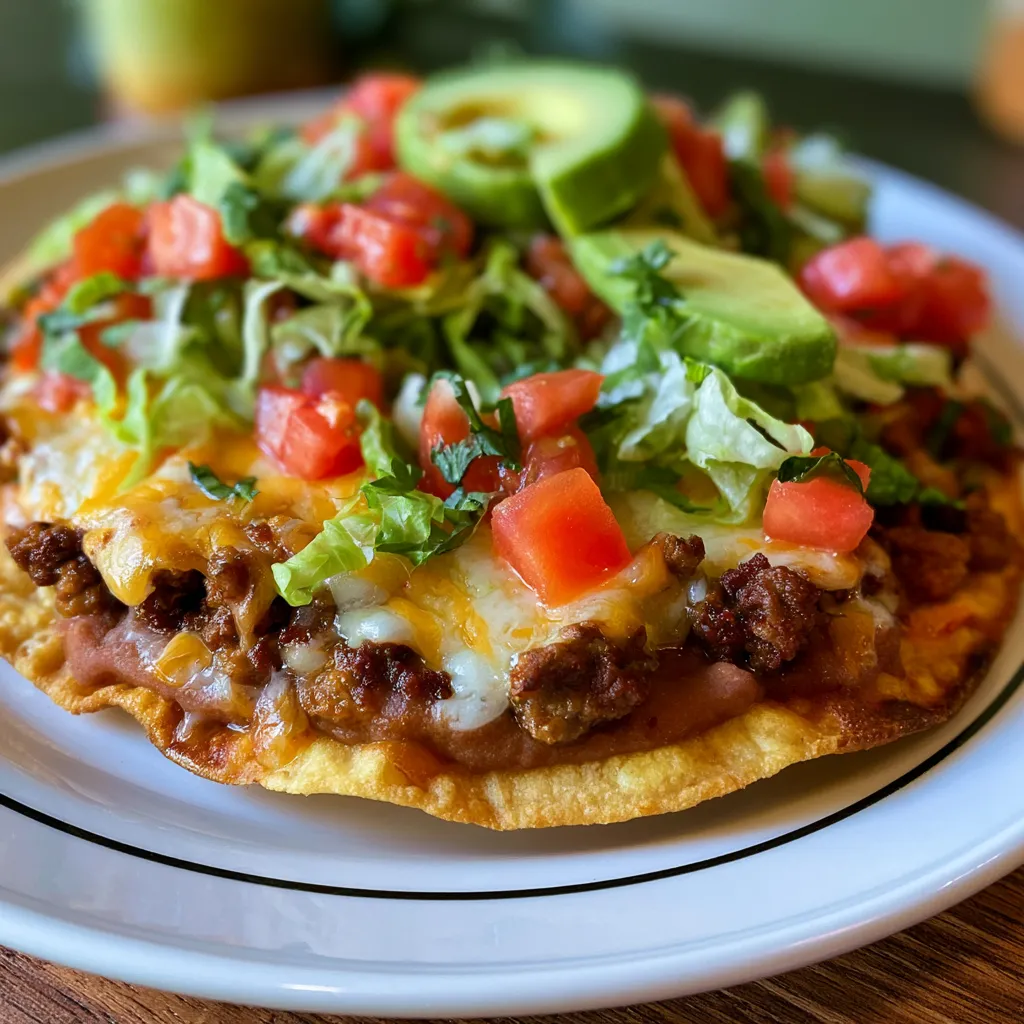 Easy Ground Beef Tostada Recipe