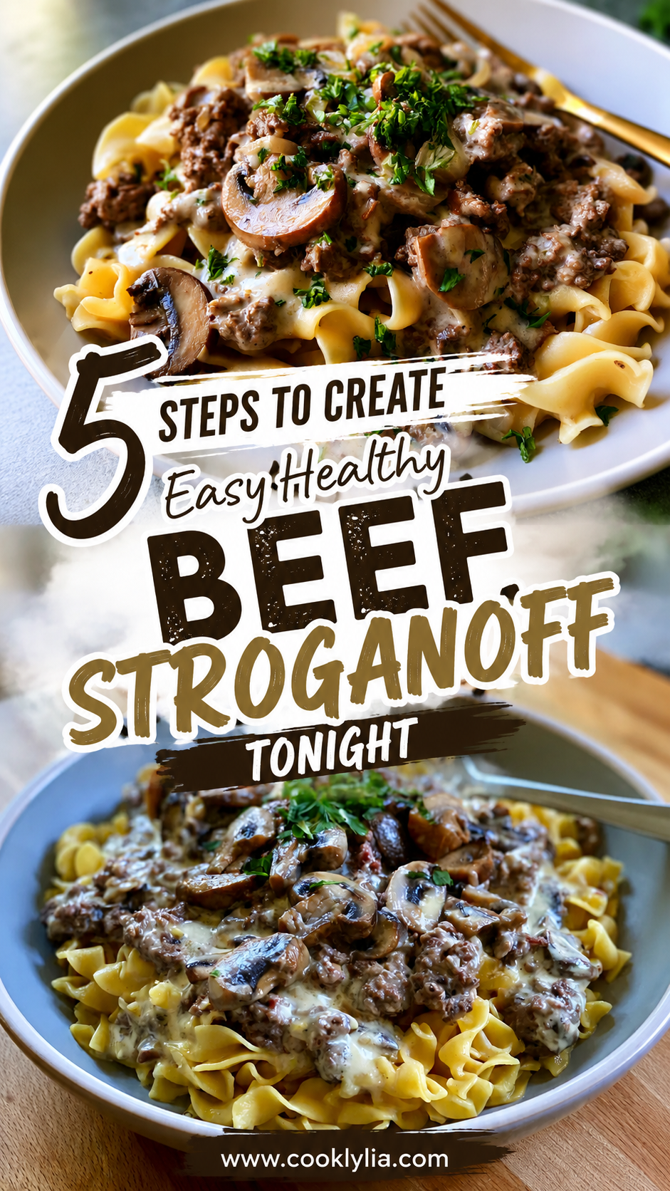 Easy Healthy Beef Stroganoff