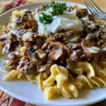 Easy Healthy Beef Stroganoff