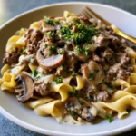Easy Healthy Beef Stroganoff