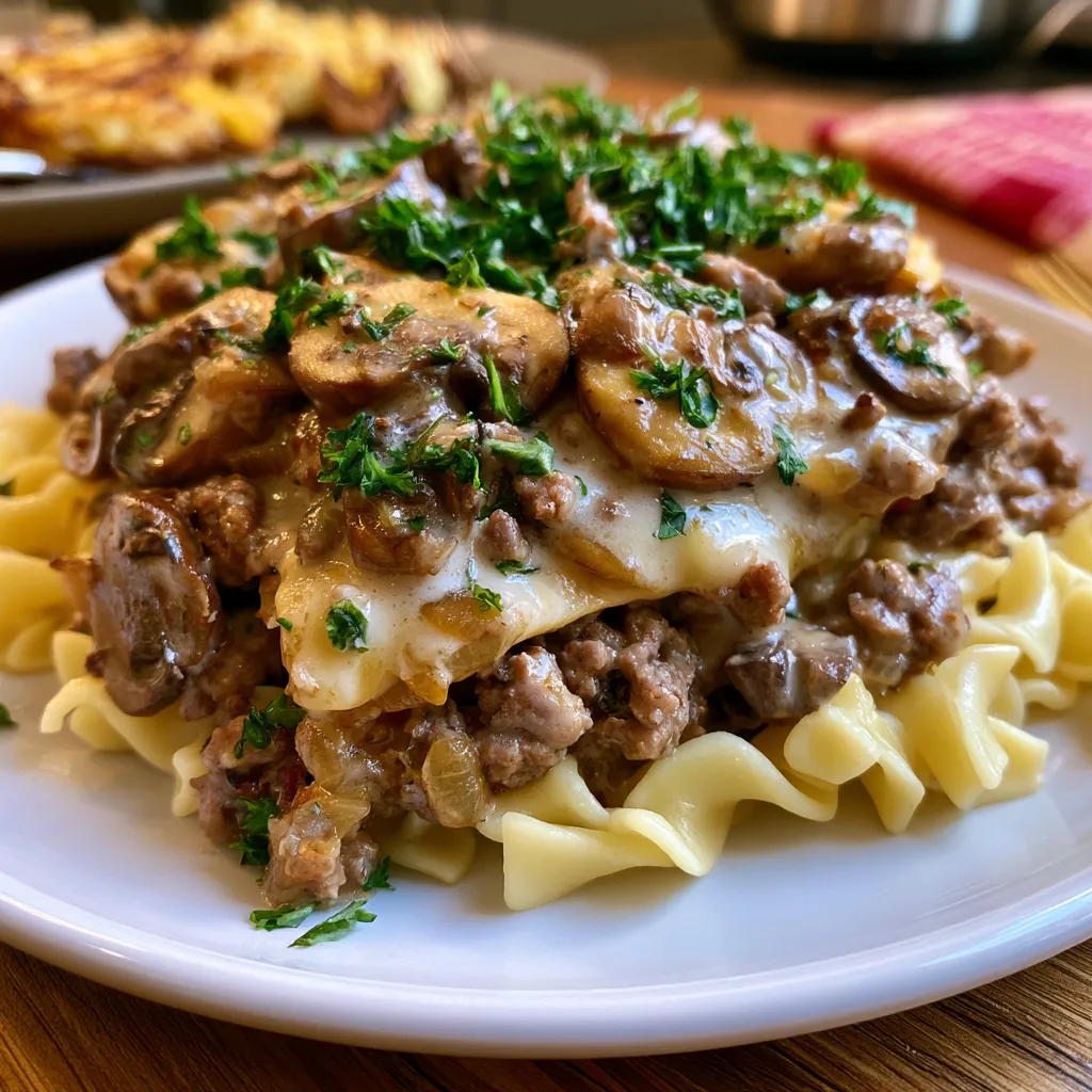 Easy Healthy Beef Stroganoff