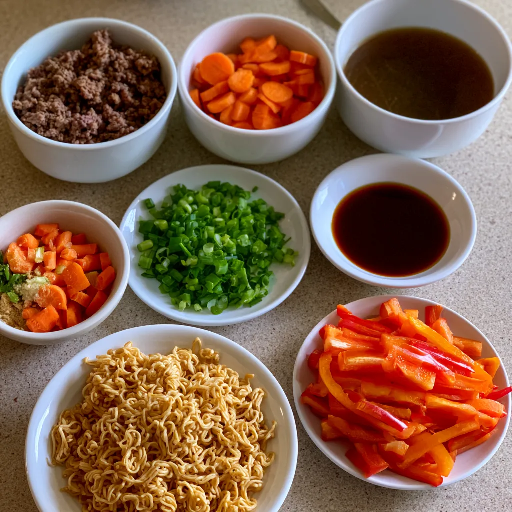 Easy Slow Cooker Beef Ramen