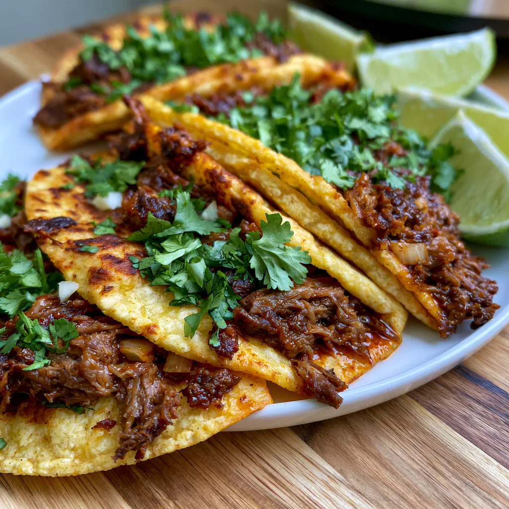 Easy Slow Cooker Birria Tacos