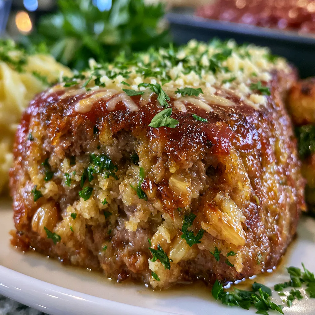 Garlic Parmesan Meatloaf