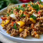 Ground Beef Quinoa Skillet