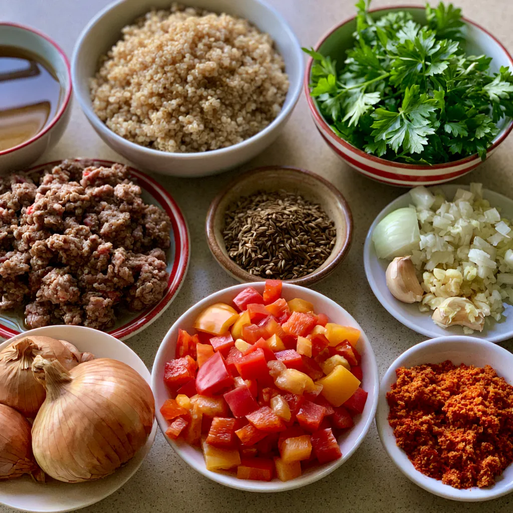 Ground Beef Quinoa Skillet