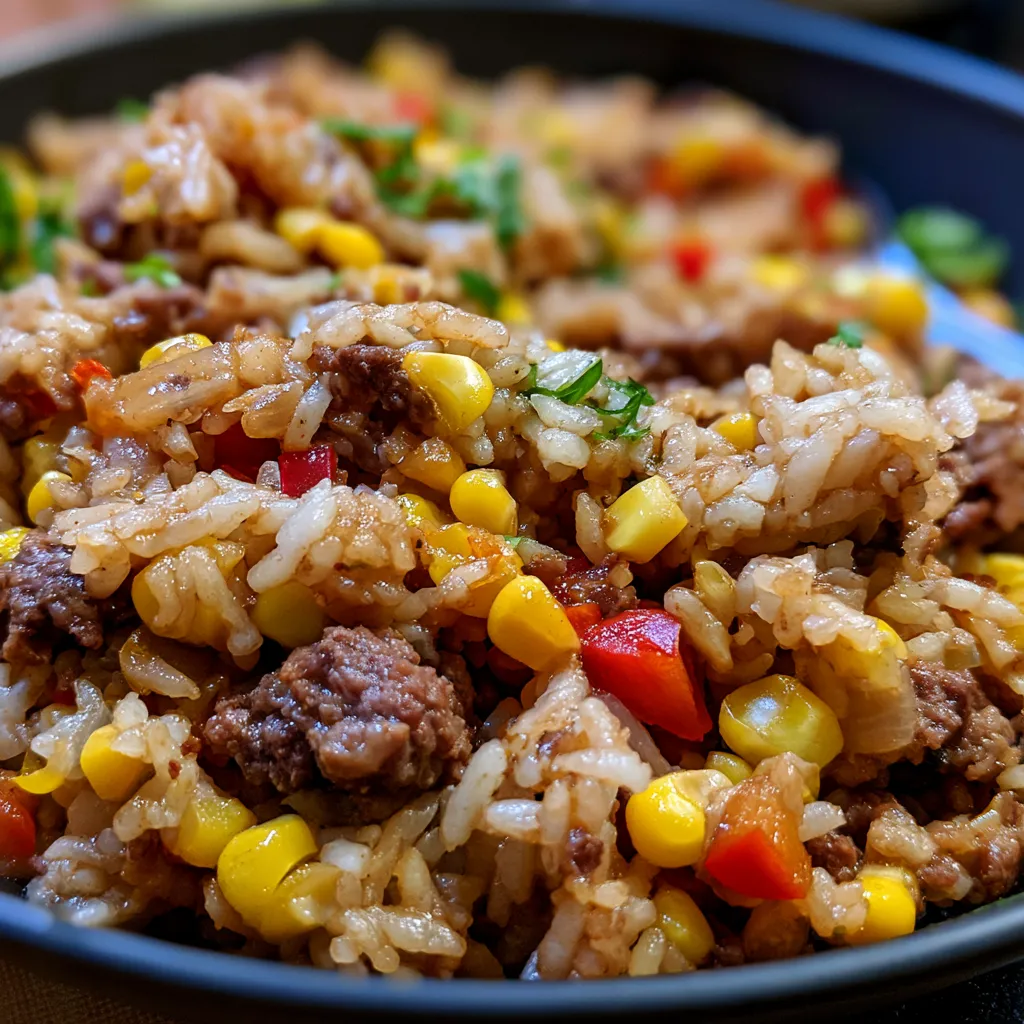 Ground Beef Rice Skillet