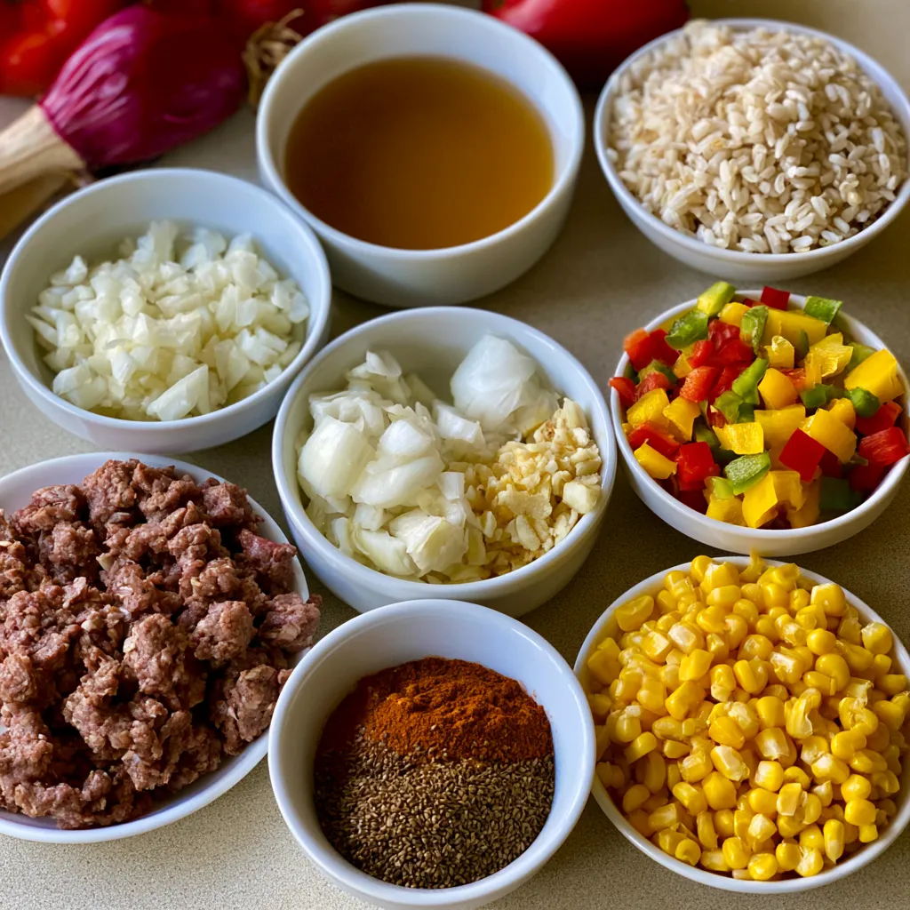 Ground Beef Rice Skillet