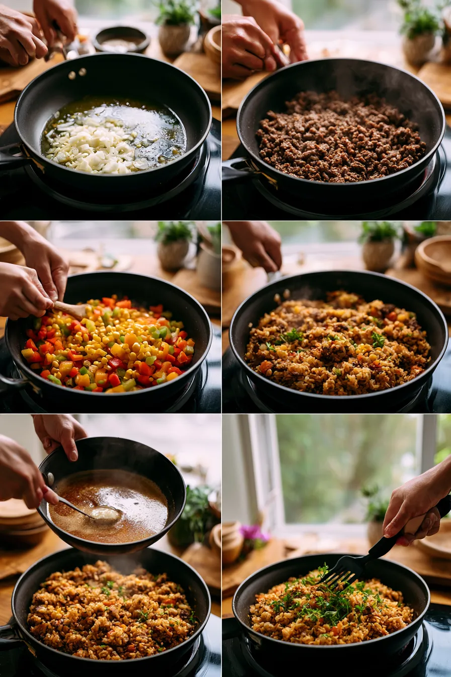 Ground Beef Rice Skillet