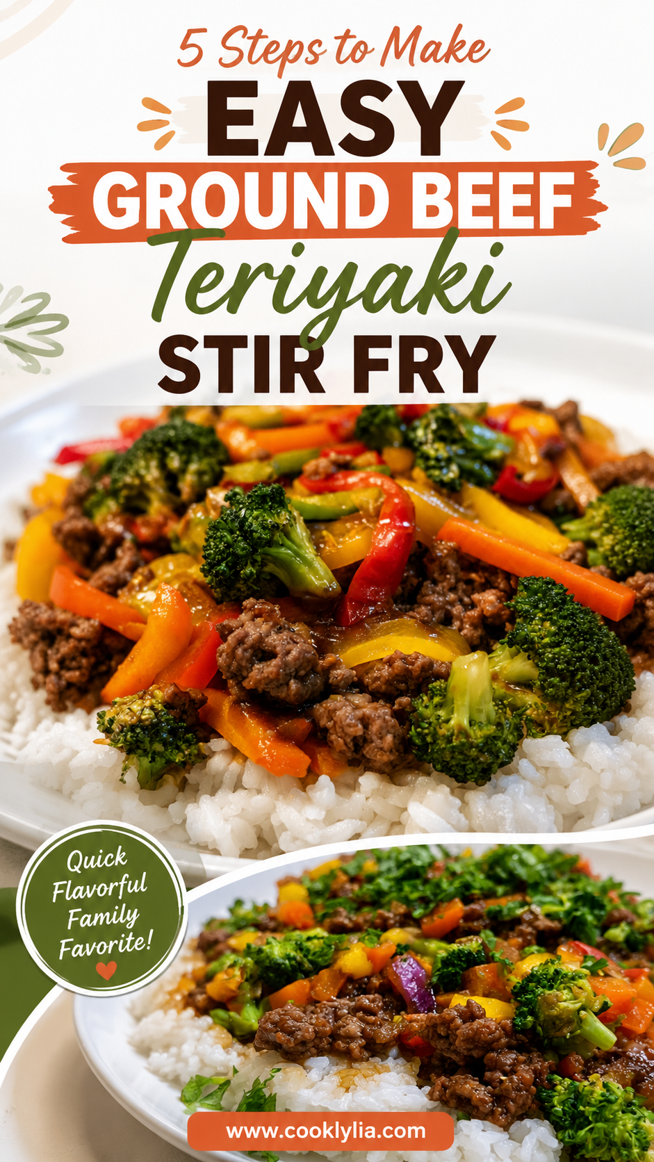 Ground Beef Teriyaki Stir Fry