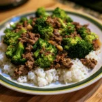 Ground Beef and Broccoli