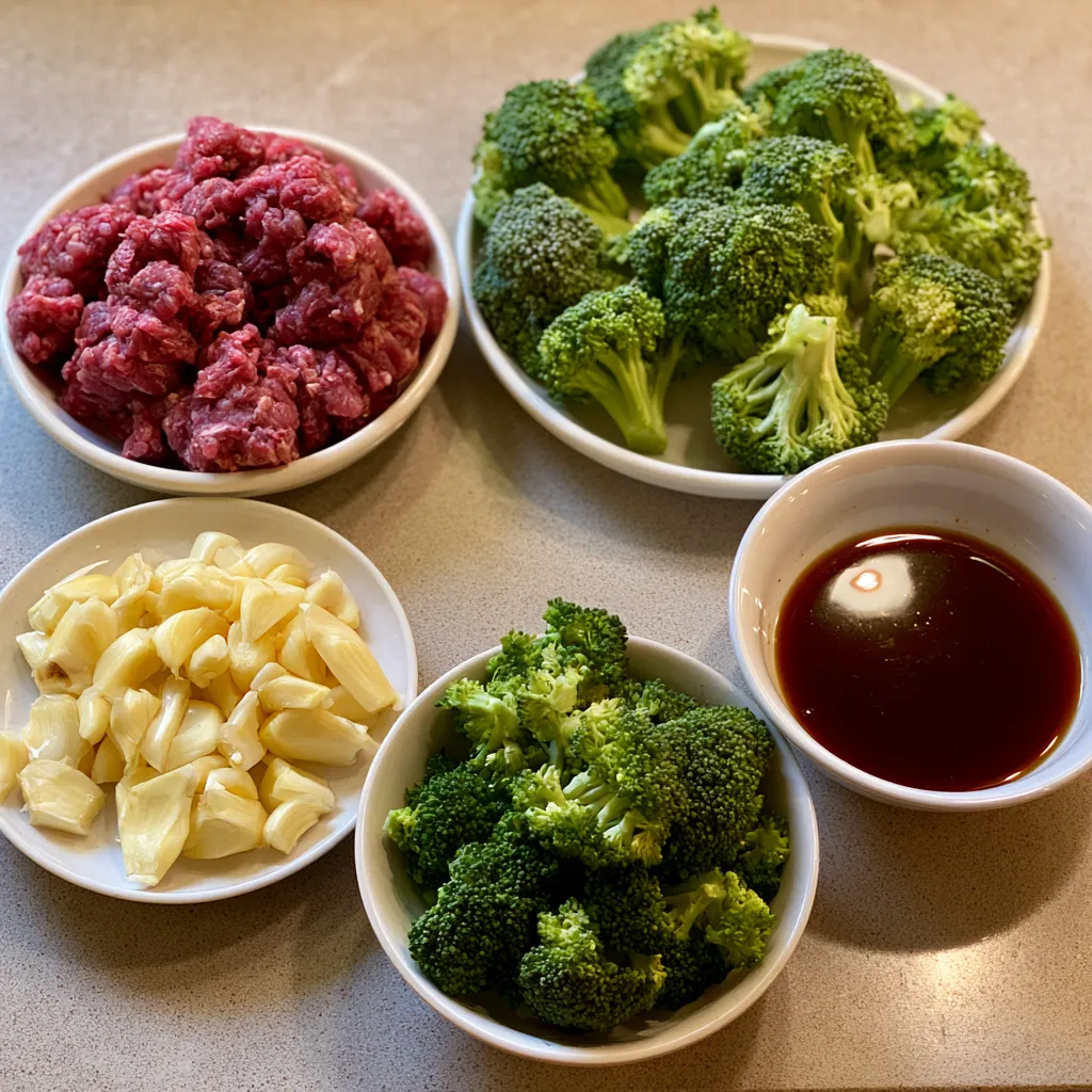 Ground Beef and Broccoli