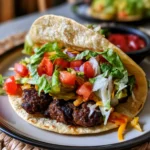 Healthy Smash Burger Tacos