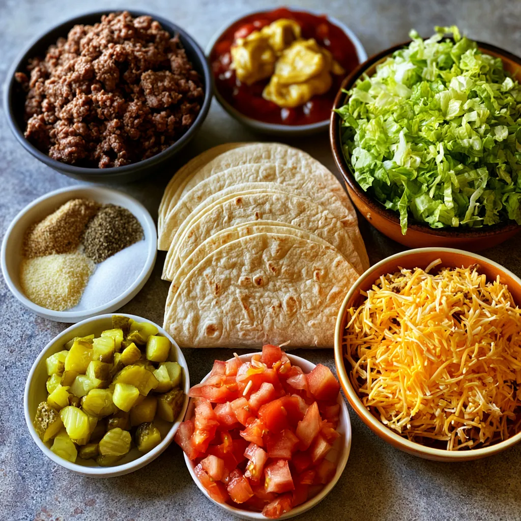 Healthy Smash Burger Tacos