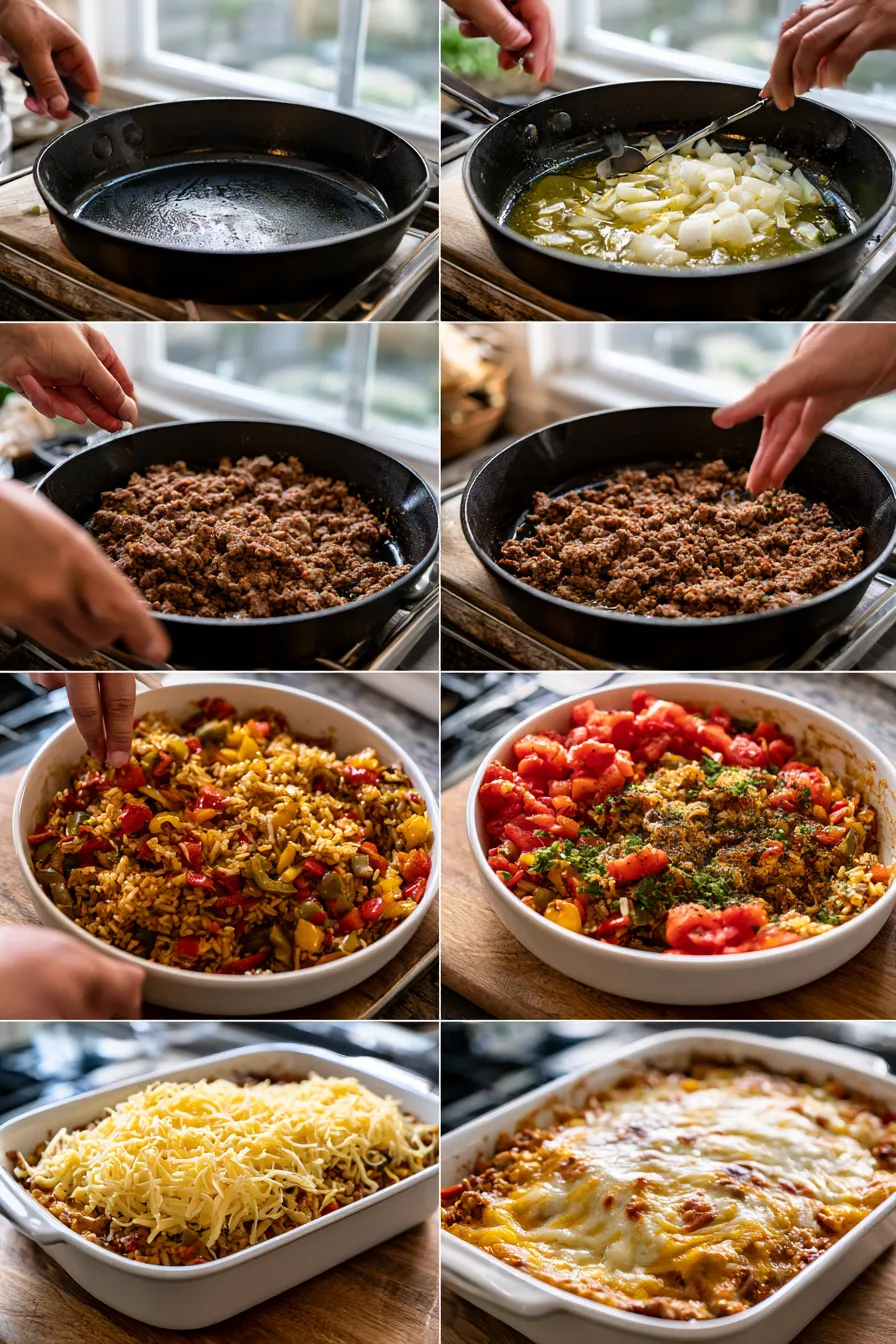 Healthy Stuffed Pepper Casserole
