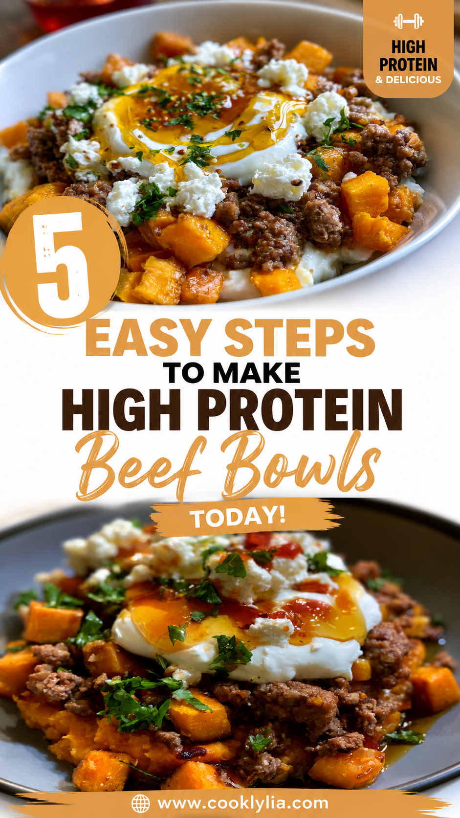 High Protein Beef Bowls with Hot Honey
