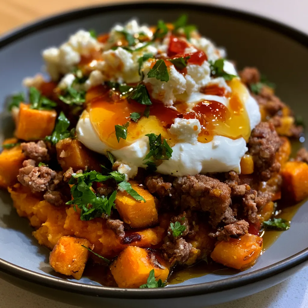 High Protein Beef Bowls with Hot Honey
