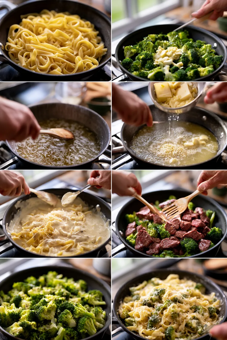High-Protein Creamy Beef Pasta