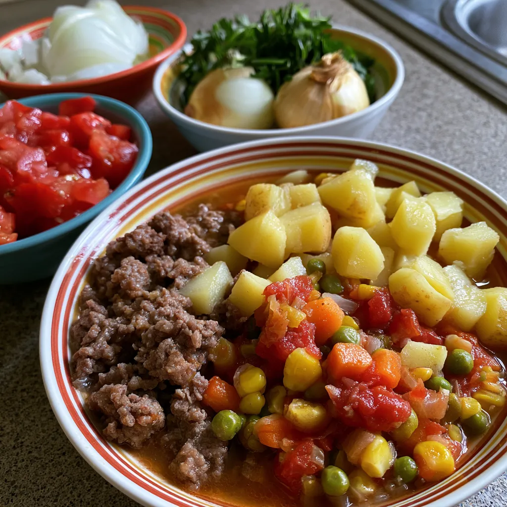 Hobo Casserole Ground Beef