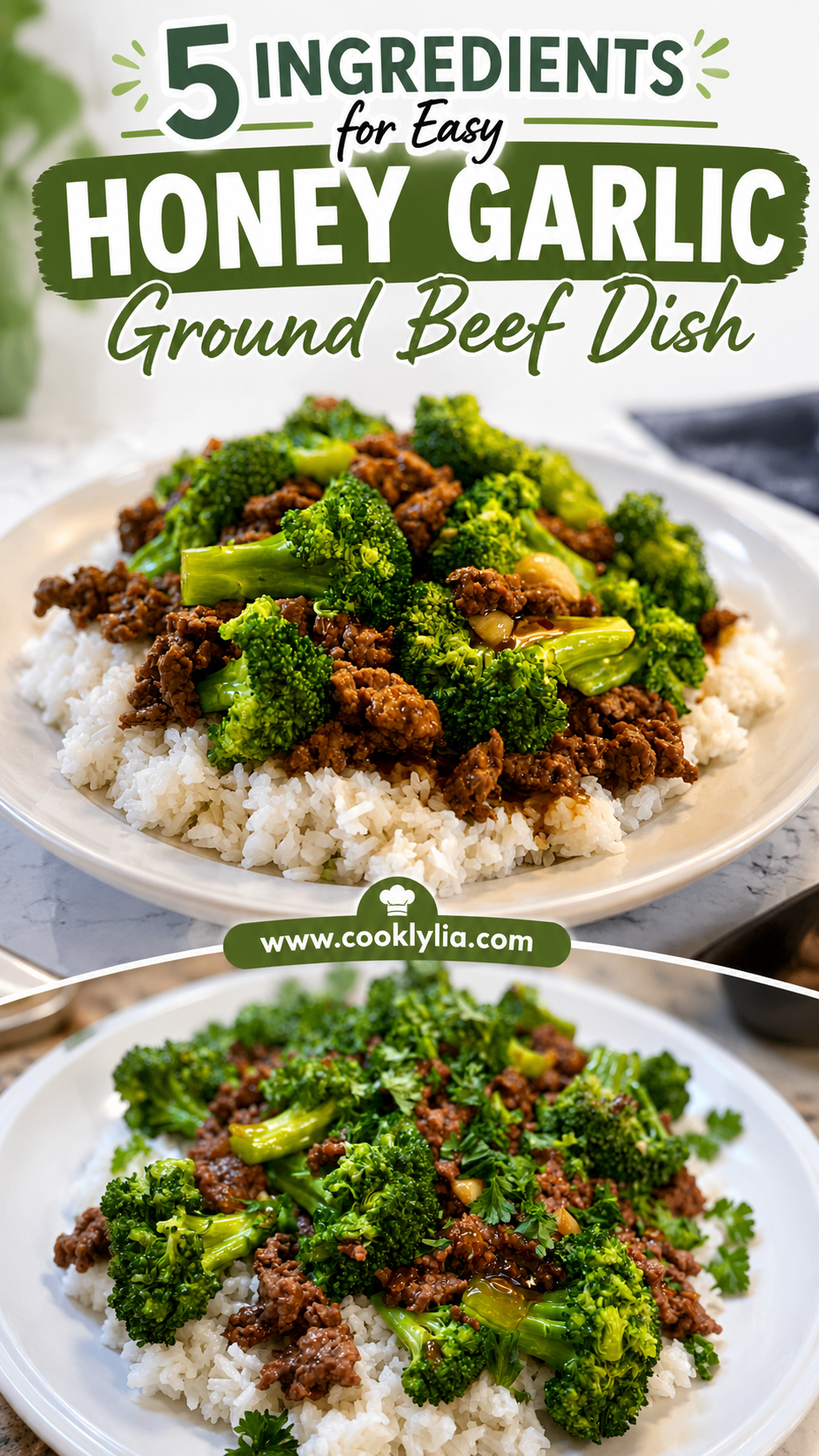 Honey Garlic Ground Beef and Broccoli