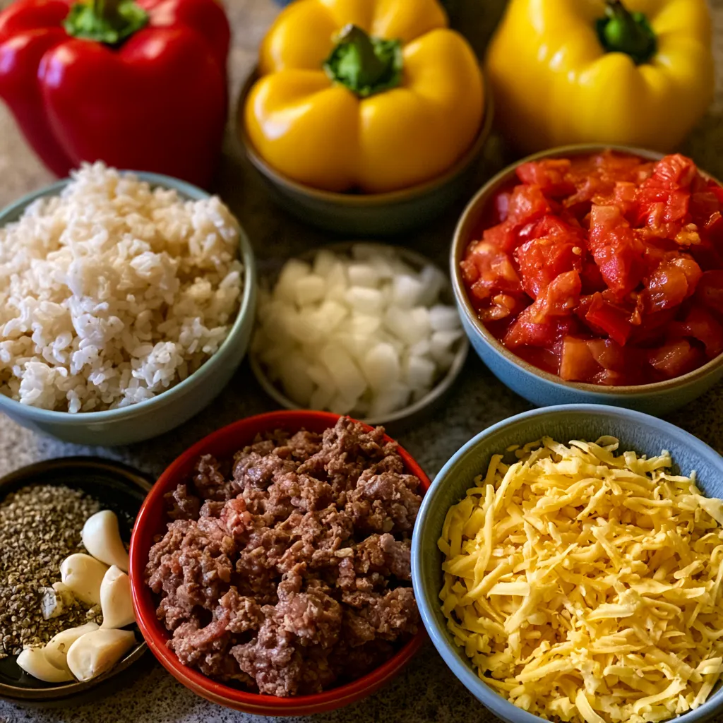 Italian Stuffed Peppers with Beef
