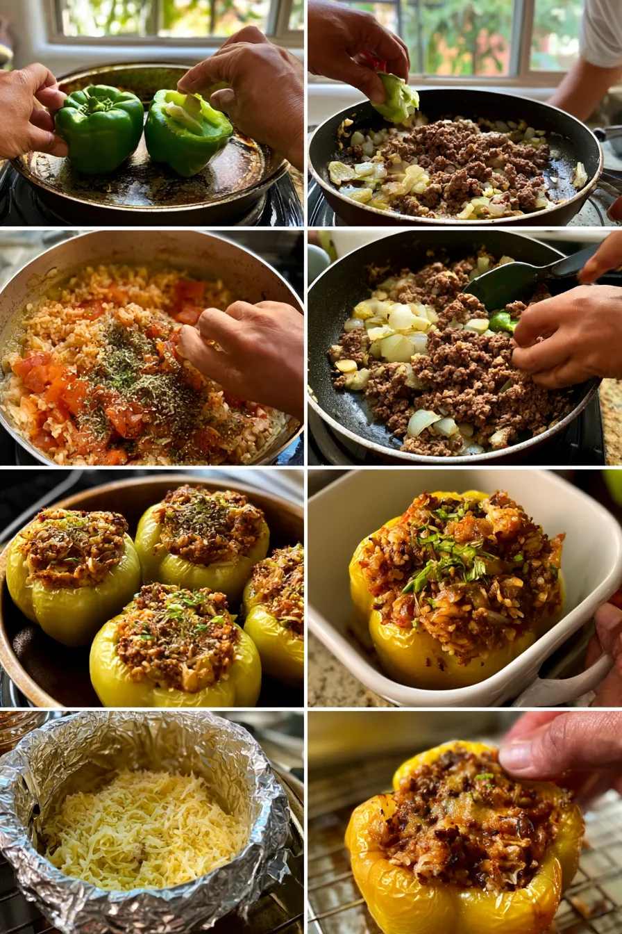 Italian Stuffed Peppers with Beef