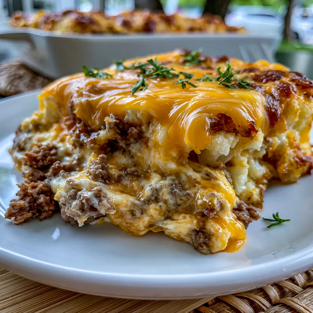 Keto Cheeseburger Cauliflower Mac