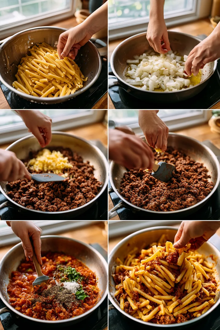 Marry Me Ground Beef Pasta