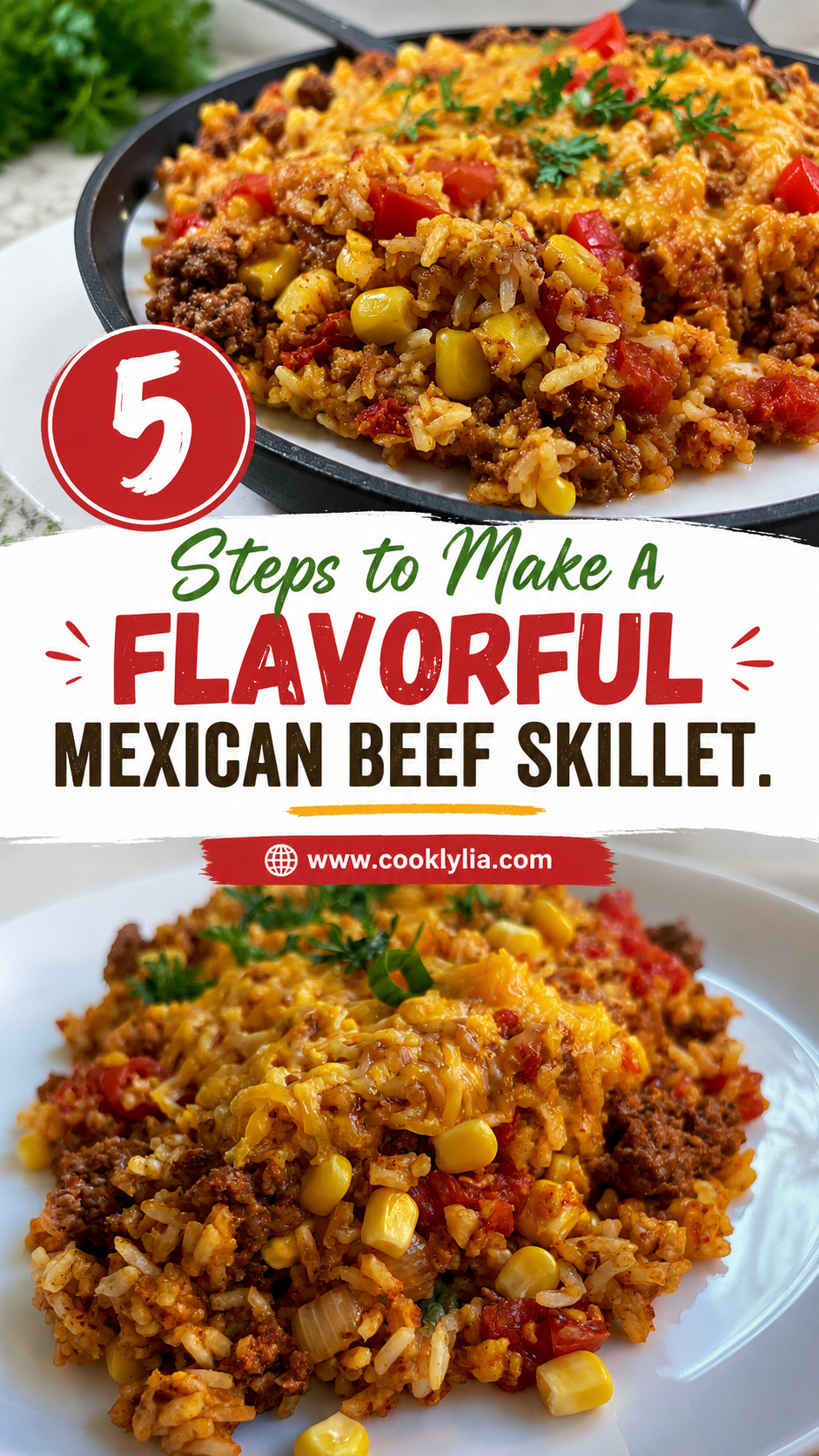 Mexican Beef and Rice Skillet