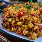 Mexican Beef and Rice Skillet