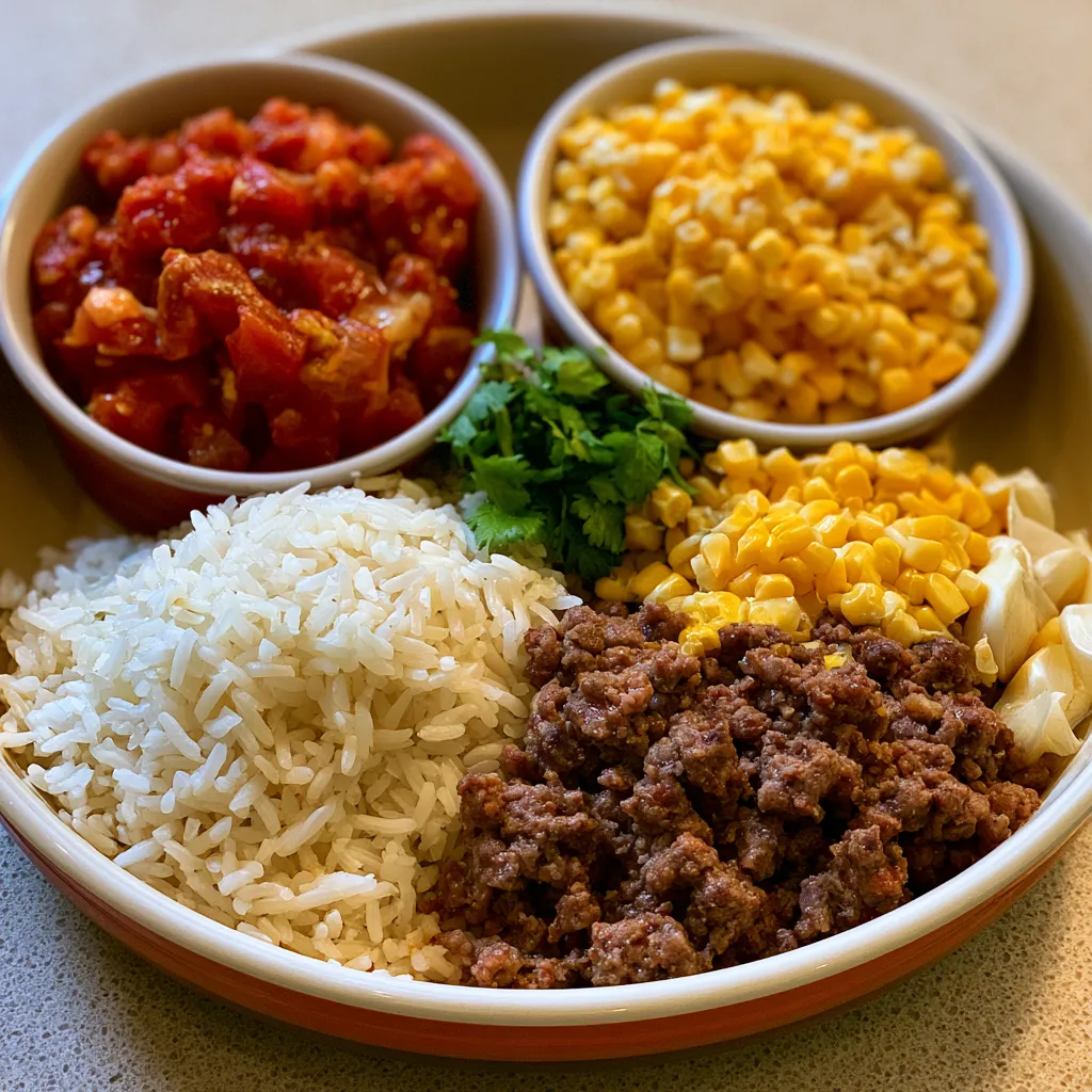 Mexican Beef and Rice Skillet