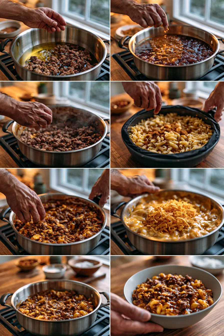 One Pot Beef Taco Pasta