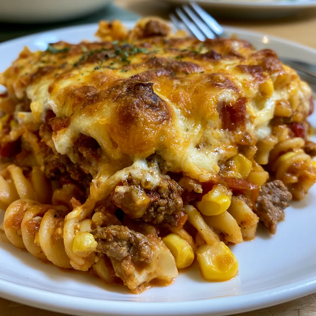 One Pot Cheesy Taco Pasta