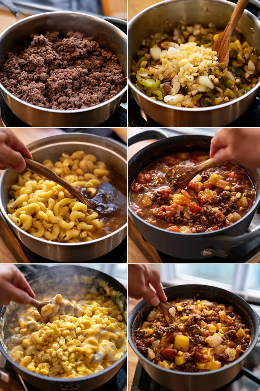 One Pot Cheesy Taco Pasta