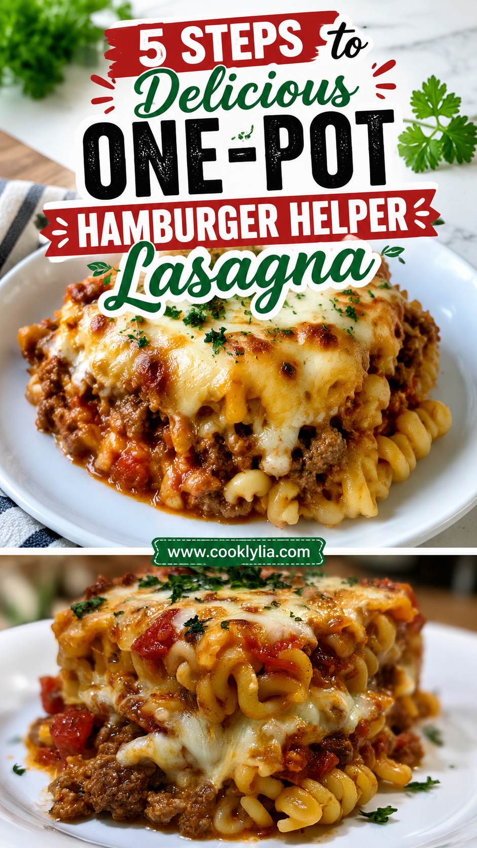 One-Pot Hamburger Helper Lasagna
