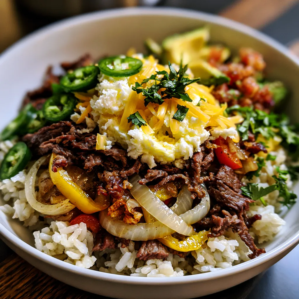 Philly Cheesesteak Bowl Recipe