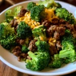 Quick Hamburger Broccoli Skillet Bowl