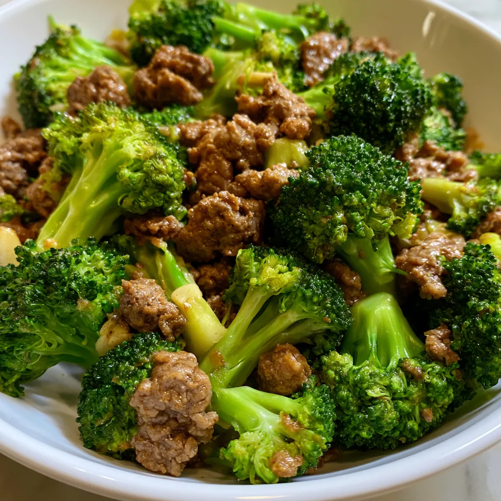 Quick Hamburger Broccoli Skillet Bowl