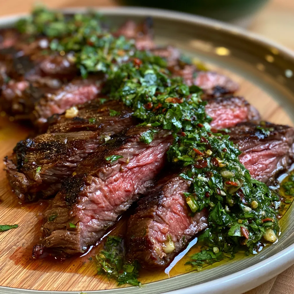 Skirt Steak Marinade with Chimichurri