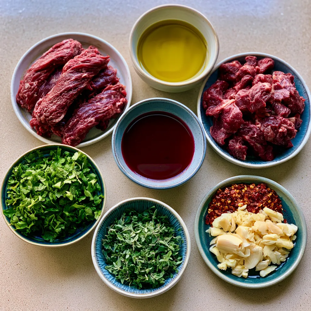 Skirt Steak Marinade with Chimichurri