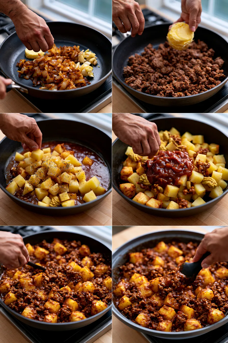 Sloppy Joe Potato Skillet