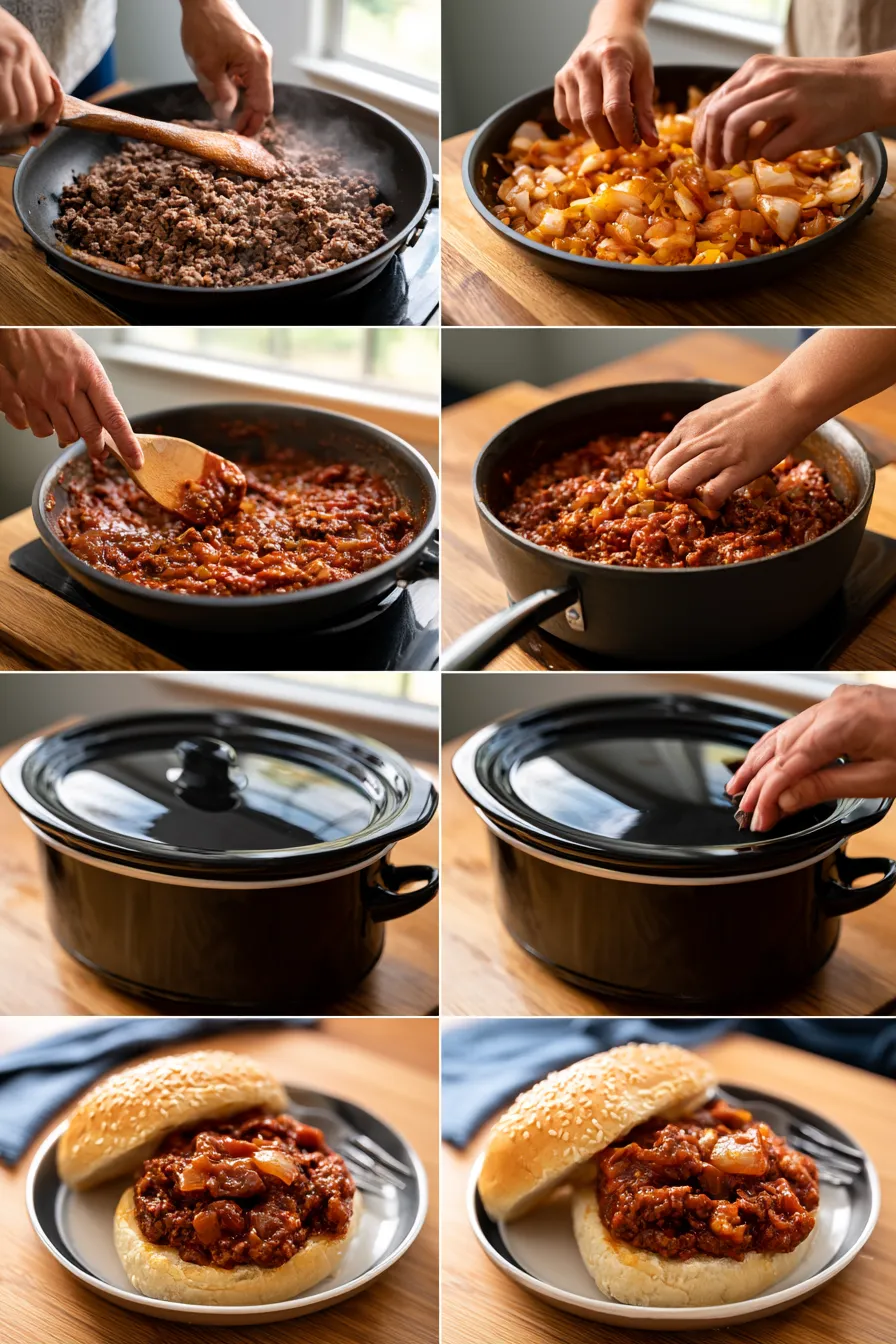 Slow Cooker Sloppy Joes