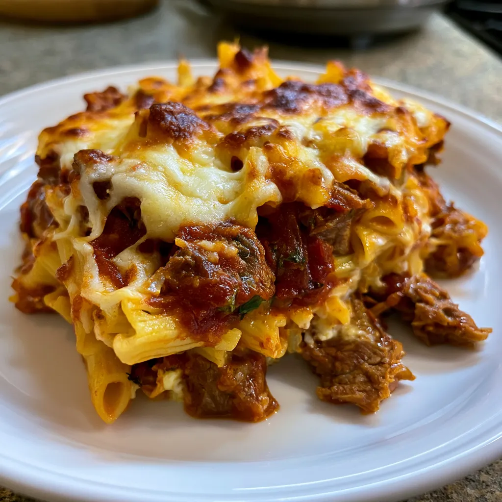 Smoked Beef Pasta Bake