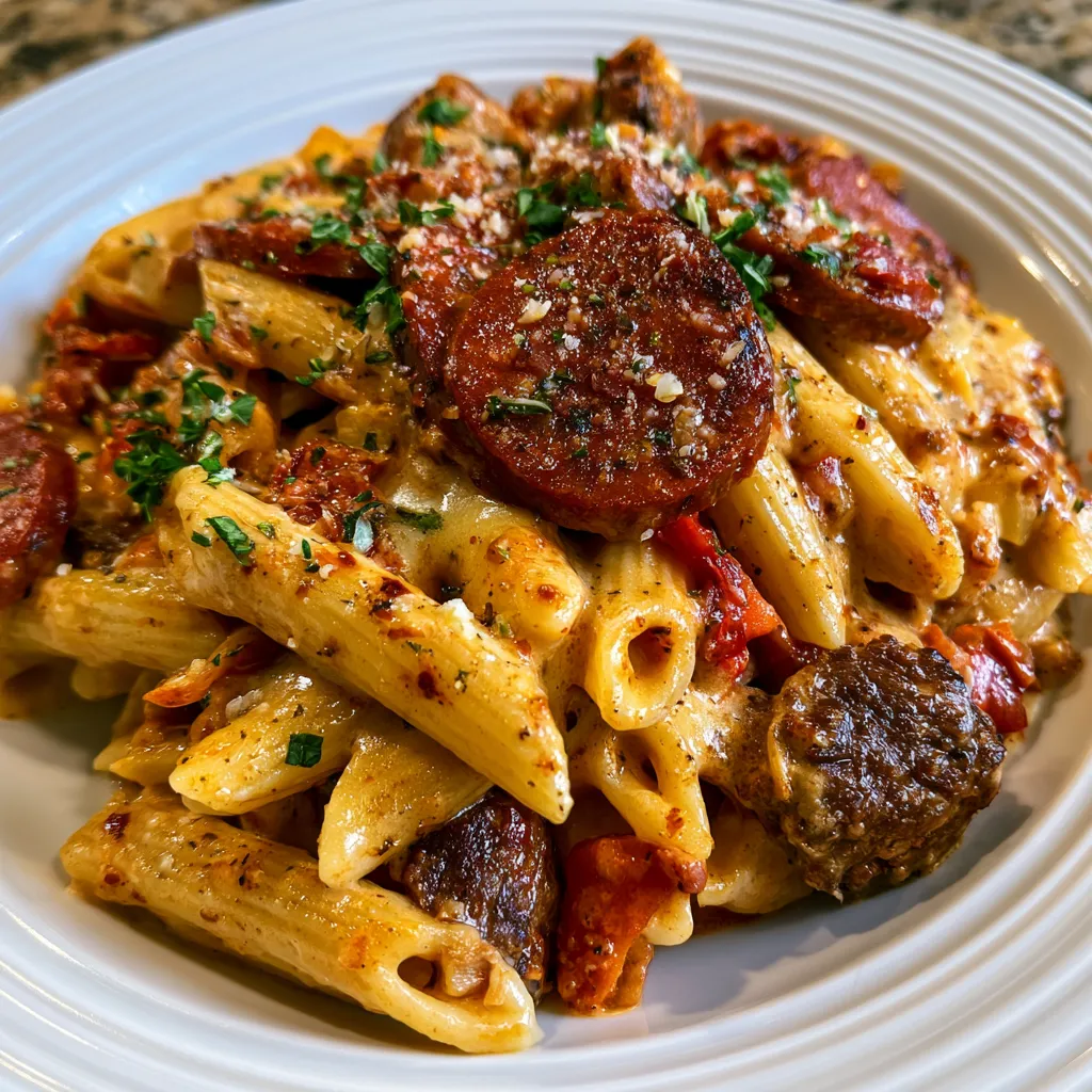 Smoked Beef Pasta Bake