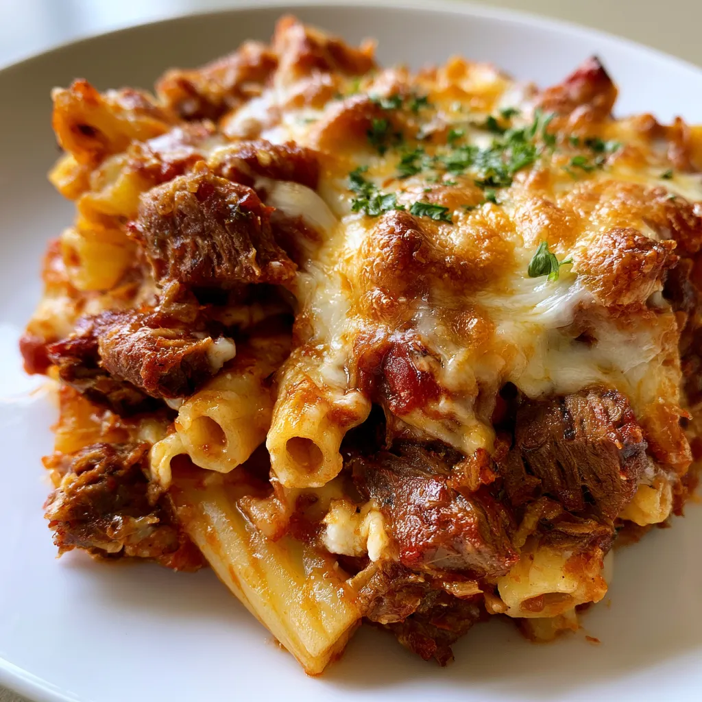 Smoked Beef Pasta Bake