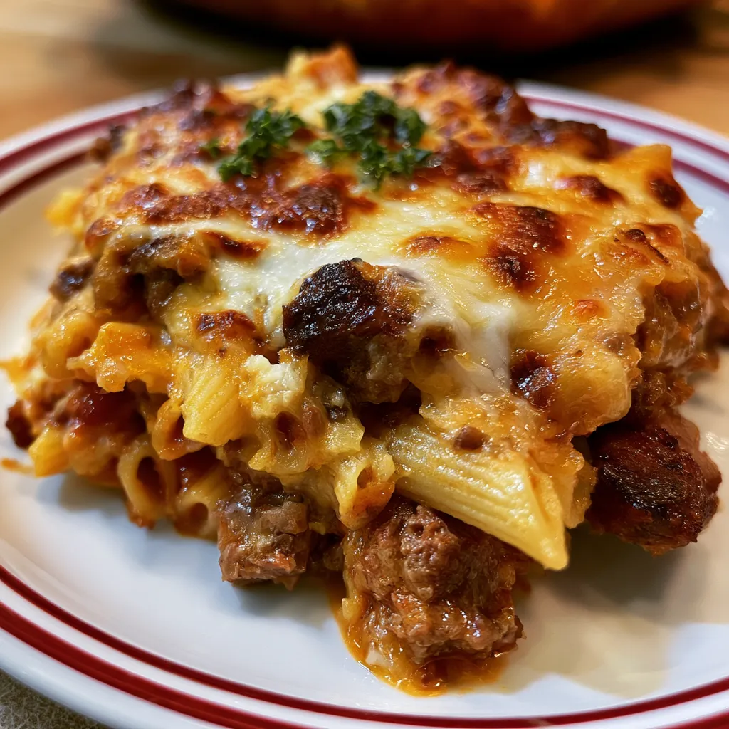 Smoked Beef Pasta Bake