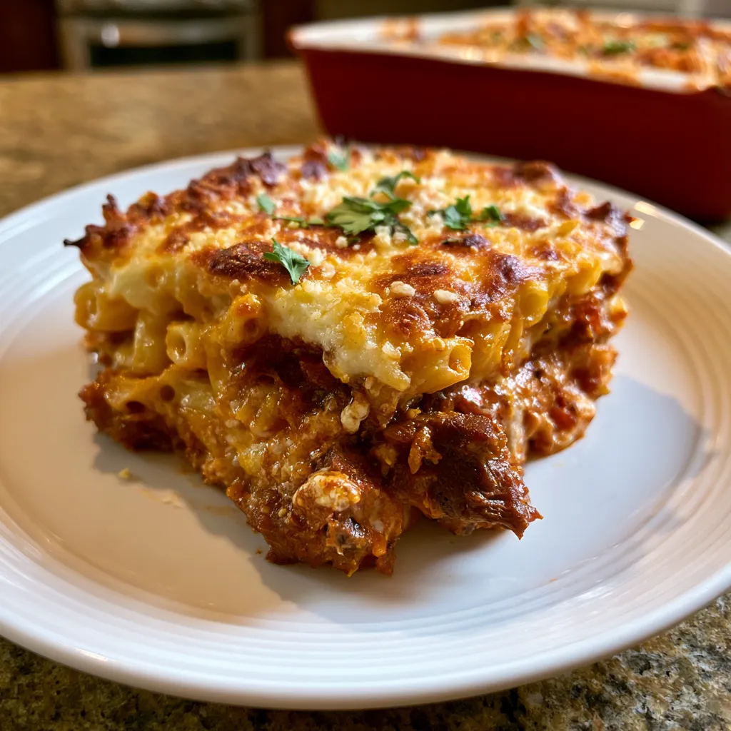 Smoked Beef Pasta Bake