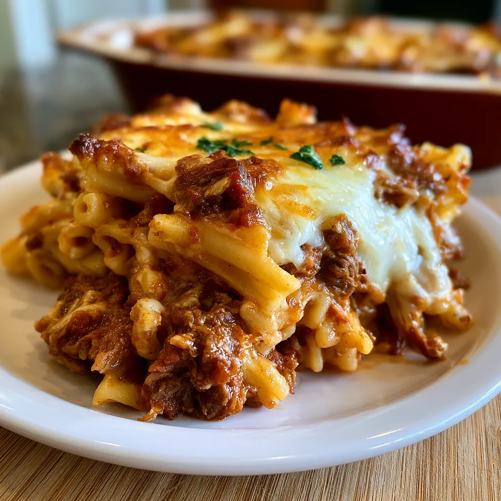 Smoked Beef Pasta Bake
